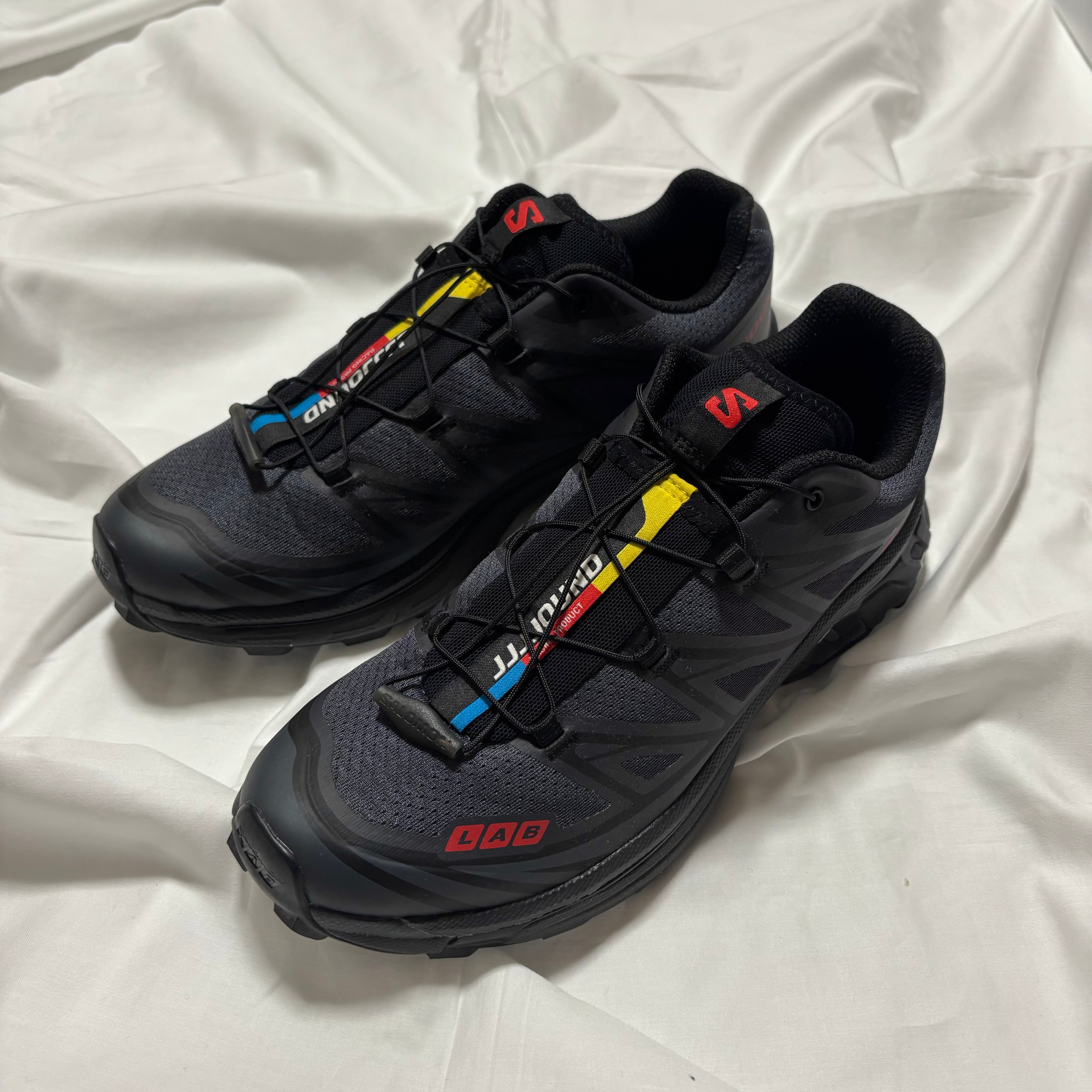 JJJJound × Salomon XT-6 "Ebony/Black/Fiery Red"
