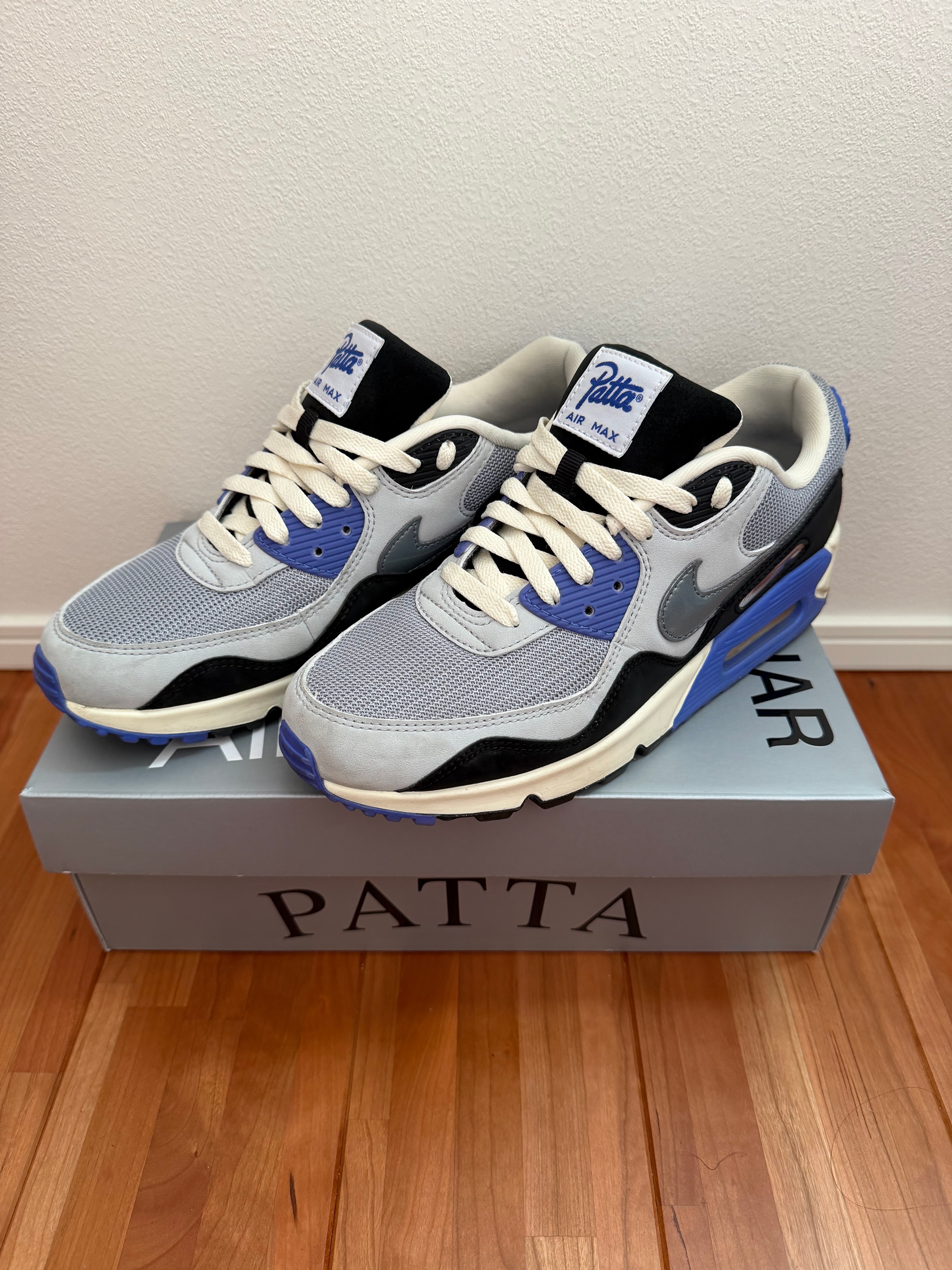 Patta × Nike Air Max 90 "Sapphire and Particle Grey"