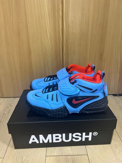 AMBUSH × Nike Air Adjust Force "University Blue and Habanero Red"