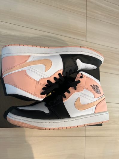 NIKE AIR JORDAN 1 MID "WHITE/BLACK/CRIMSON TINT"