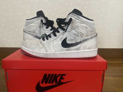 CLOT × Nike Air Jordan 1 Mid SE Fearless "White/Black/Red"