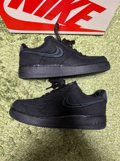 Stussy × Nike Air Force 1 Low "Triple Black"