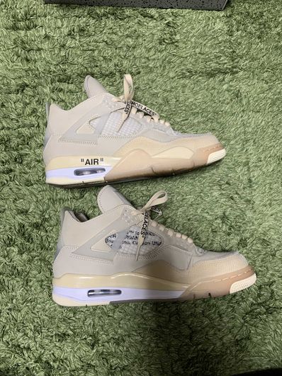 Off-White × Nike Women's Air Jordan 4 SP "Sail"