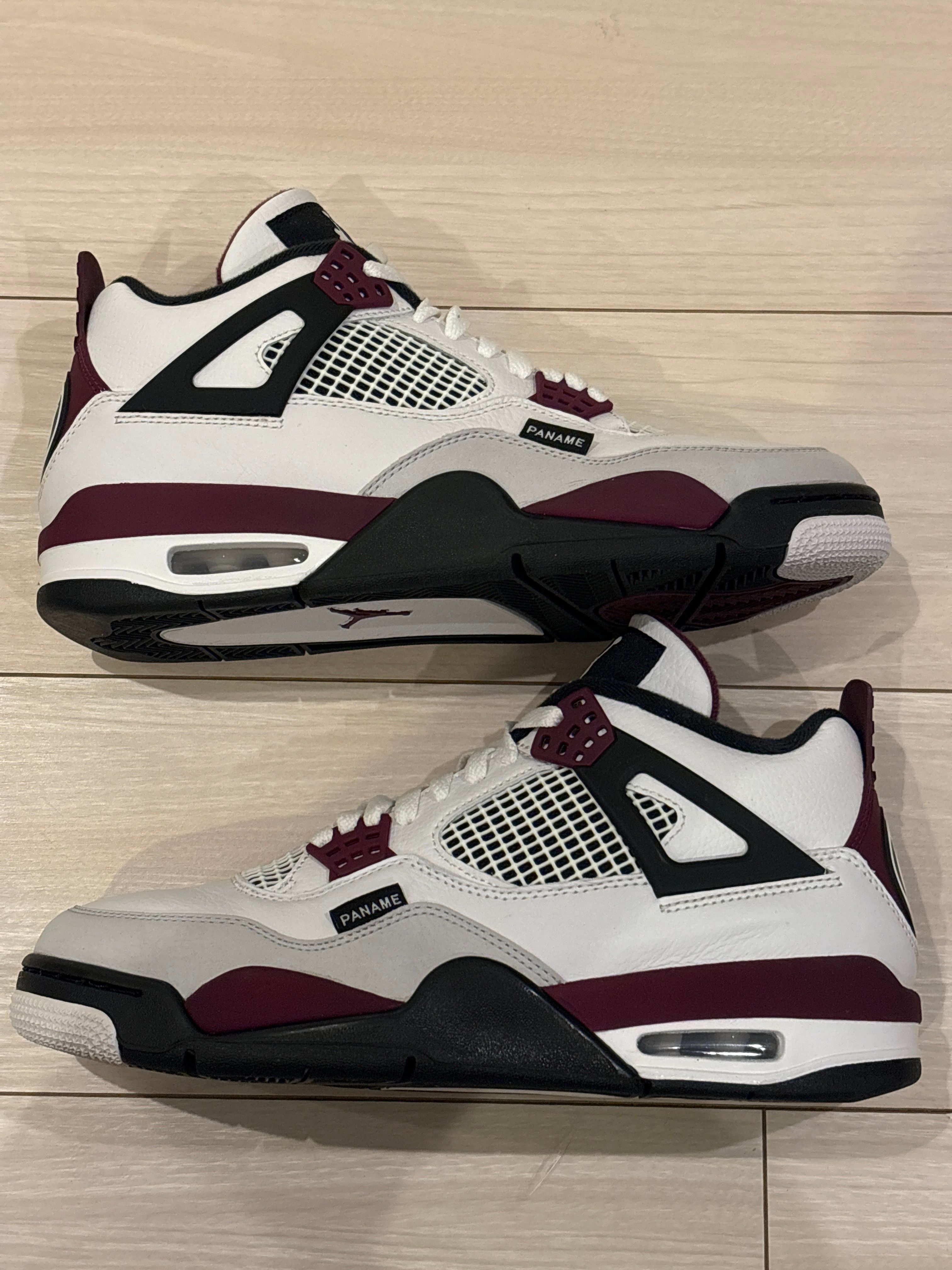 Paris Saint Germain ×Nike Air Jordan 4 Retro "White/Bordeaux/Neutral Gray"