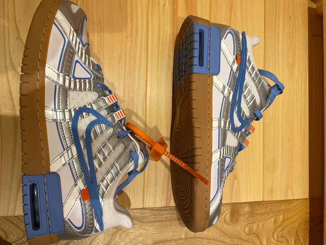 Off-White × Nike Air Rubber Dunk "White/University Blue" 