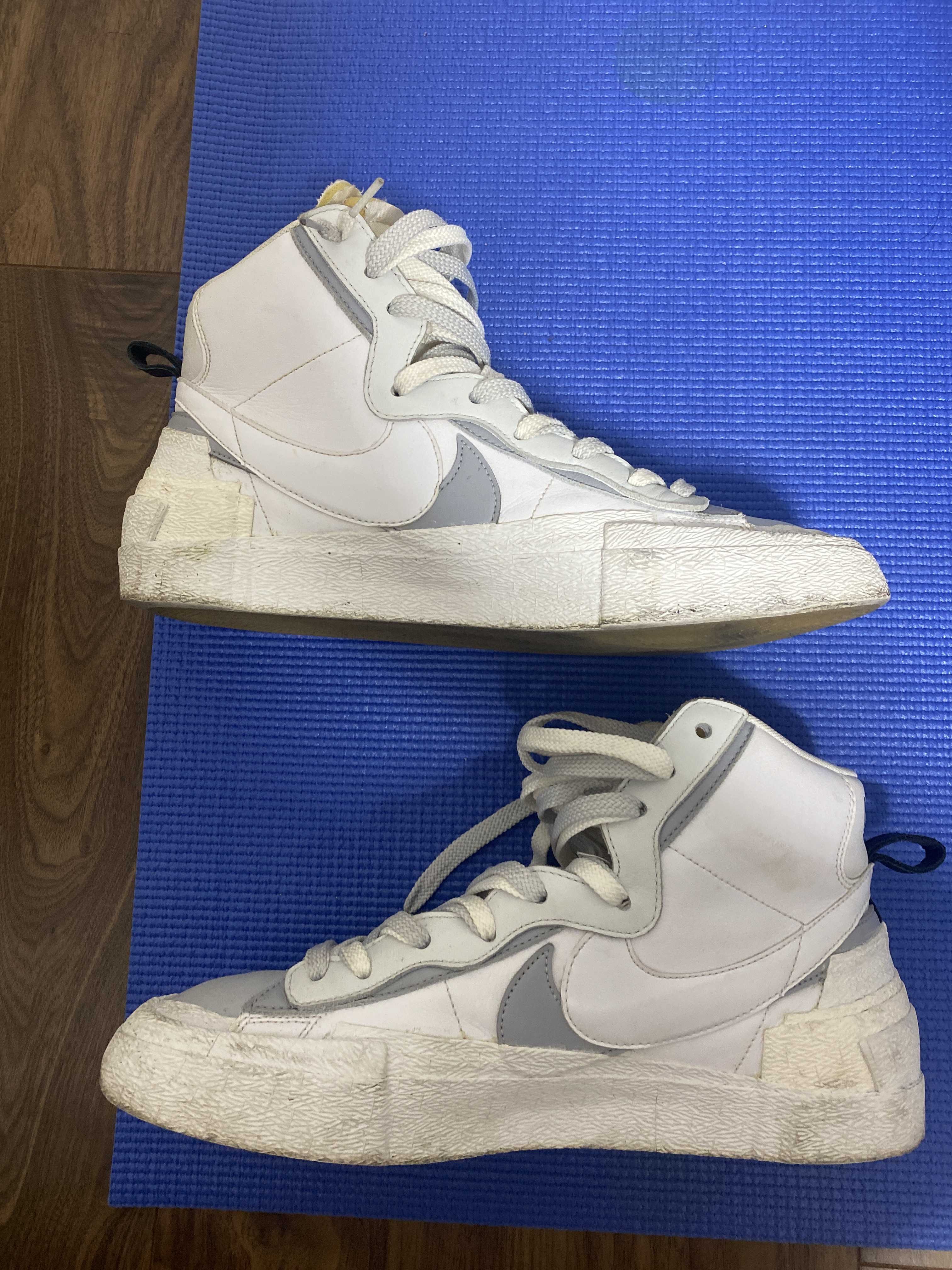 sacai × NIKE BLAZER MID "WHITE/WOLF GREY"