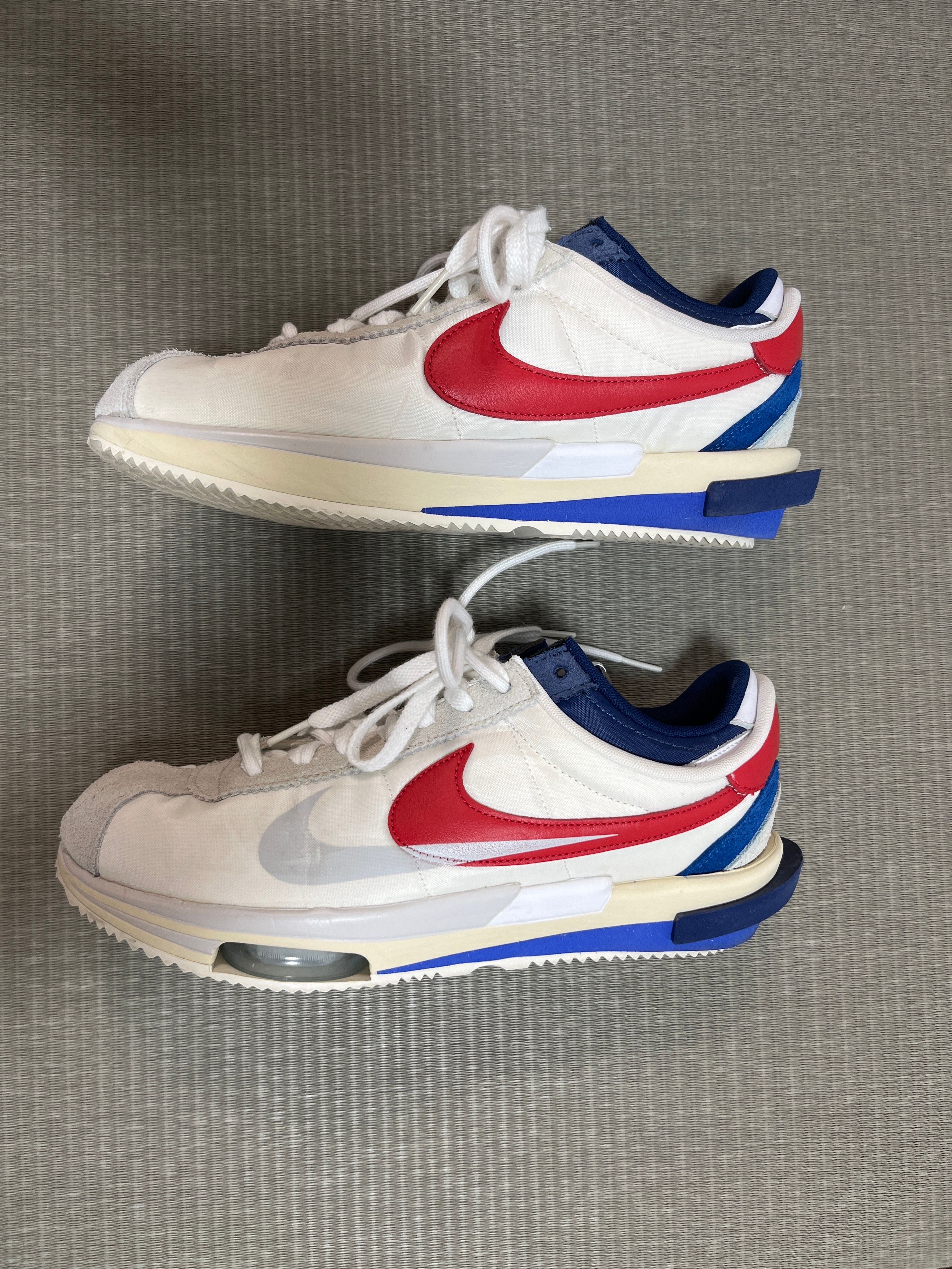 sacai × Nike Zoom Cortez "White and University Red"