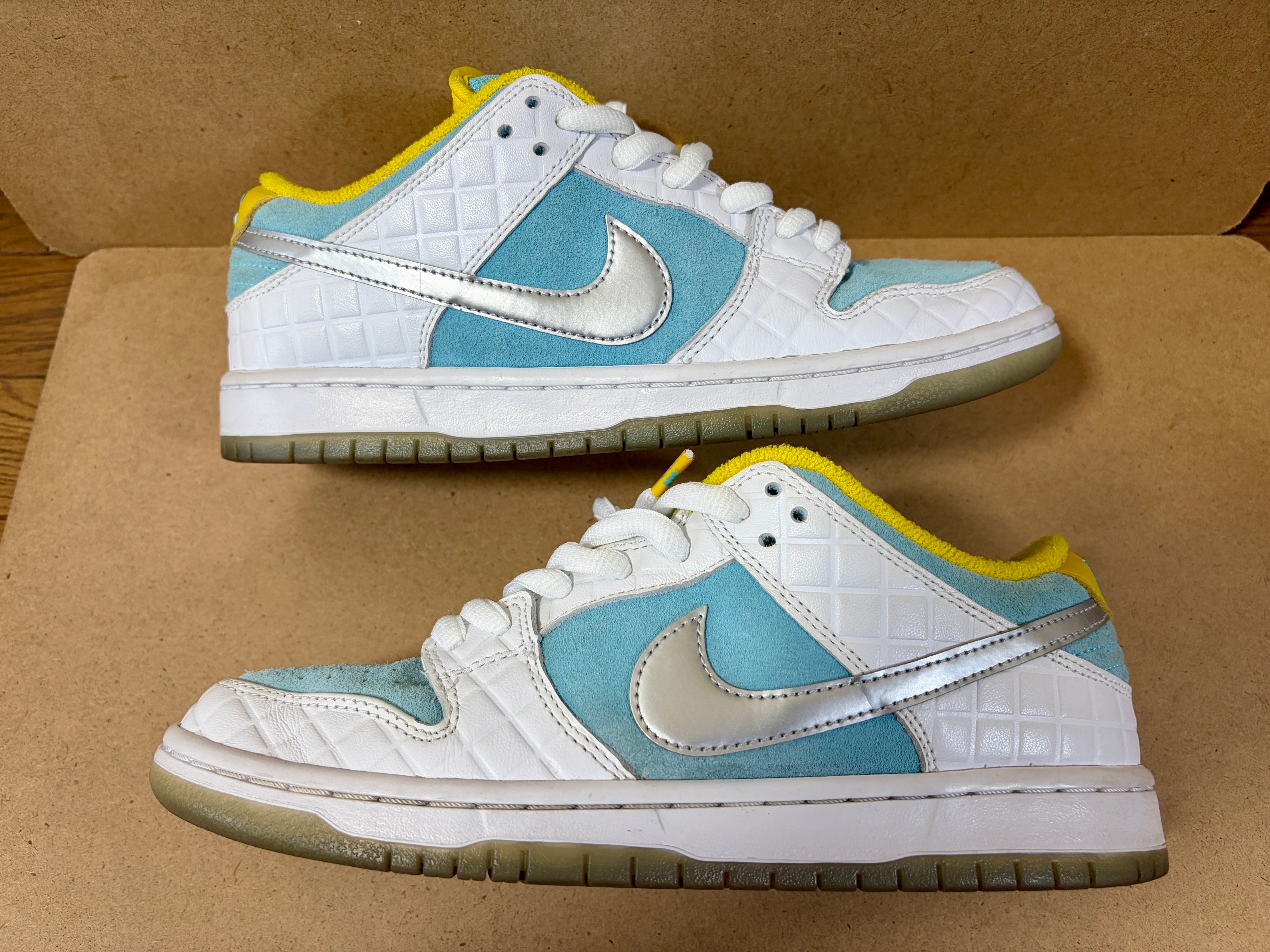 FTC × Nike SB Dunk Low "White/Blue"