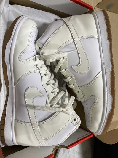 Nike Women's Dunk High "Sail/White-Gum"