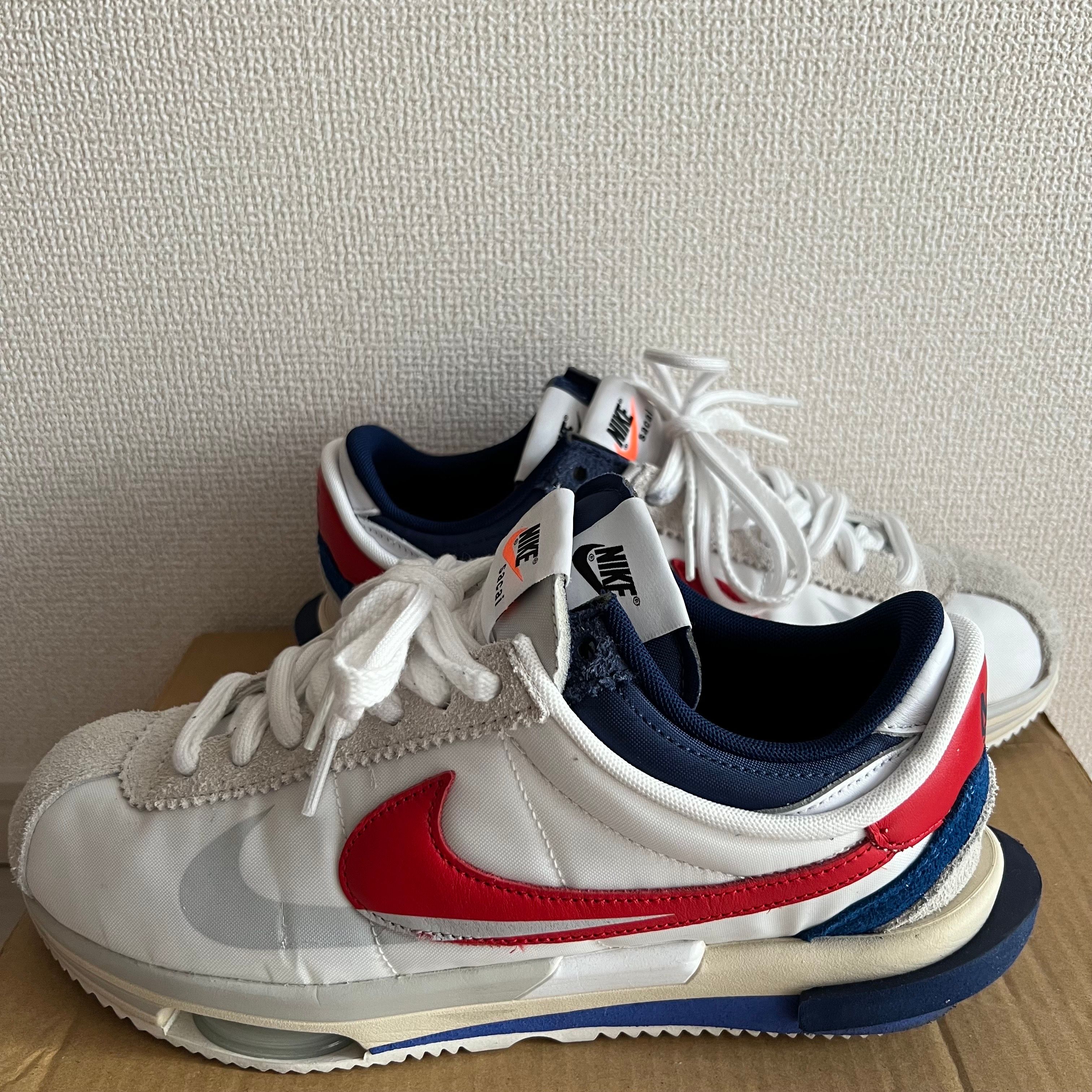 sacai × Nike Zoom Cortez "White and University Red"