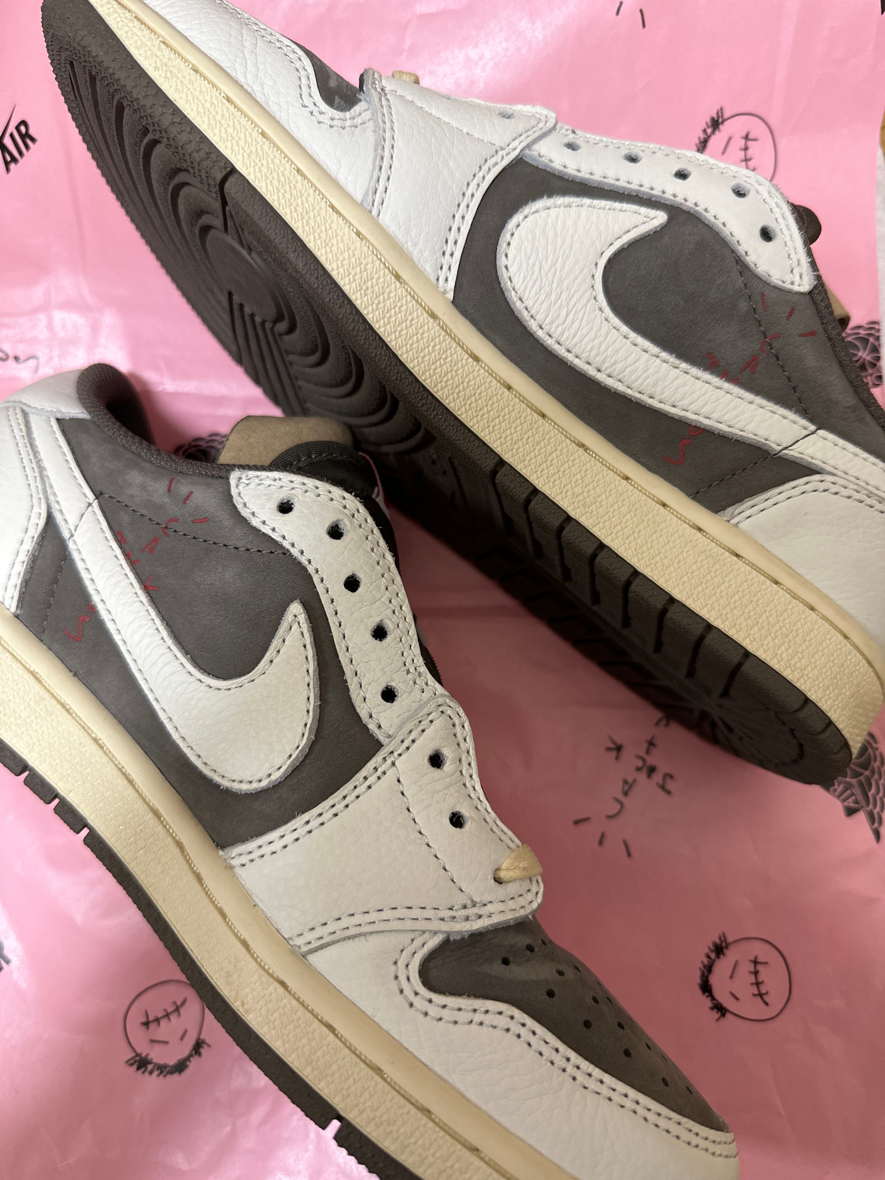 Travis Scott × Nike Air Jordan 1 Low OG SP "Reverse Mocha/Sail and Ridgerock"
