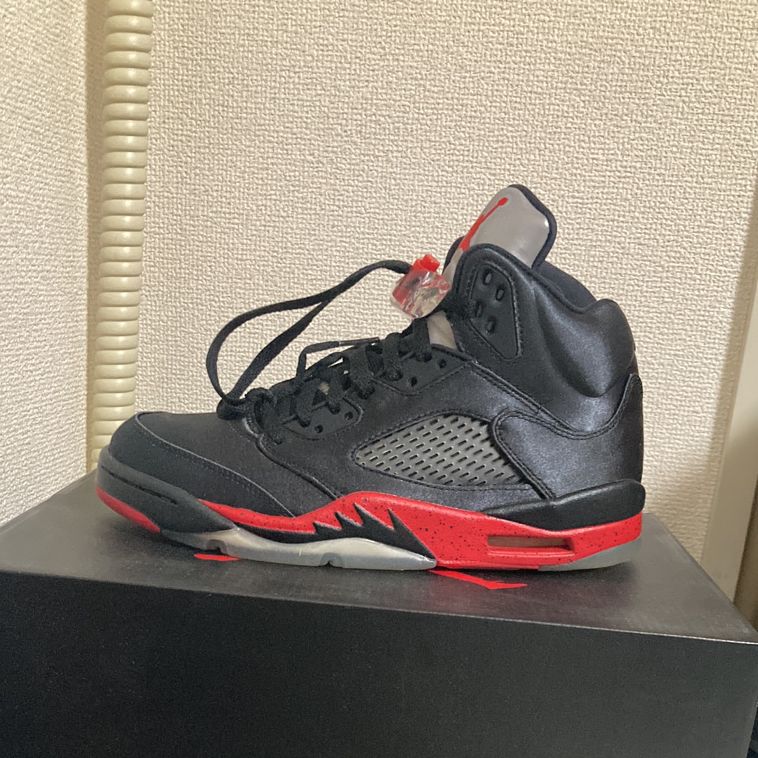 Air Jordan 5 Satin "Bred"