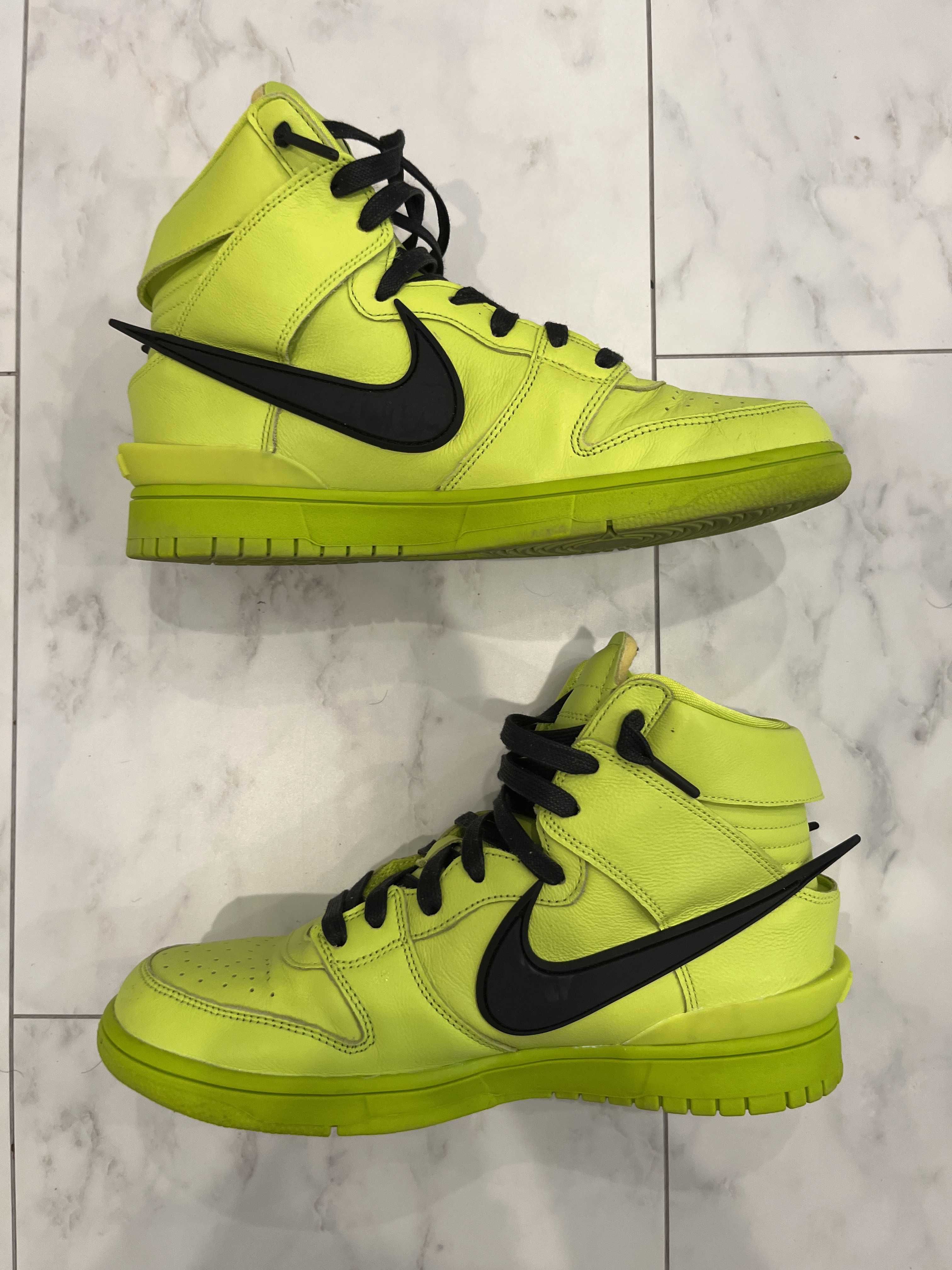 AMBUSH × NIKE DUNK HIGH "FLASH LIME"
