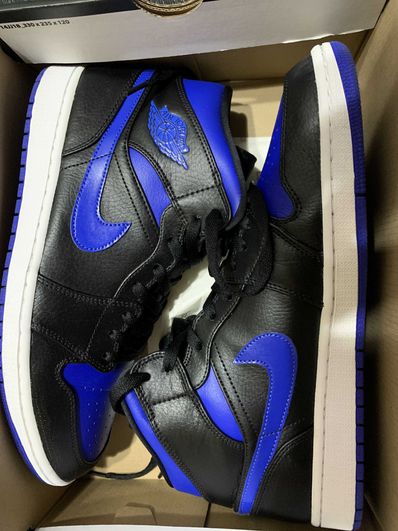 NIKE AIR JORDAN 1 MID "BLACK/BLUE"