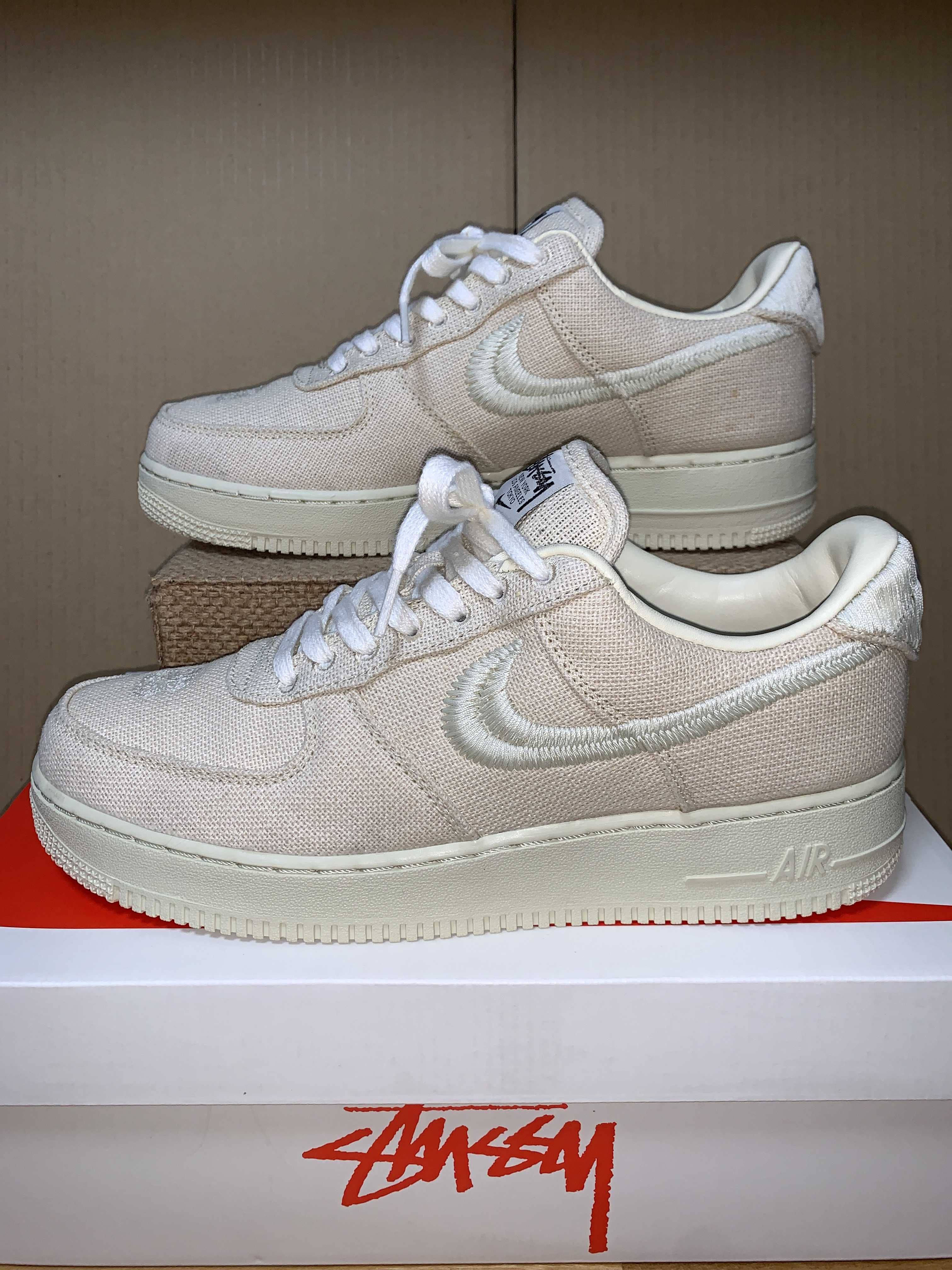Stussy × Nike Air Force 1 Low "Fossil Stone"