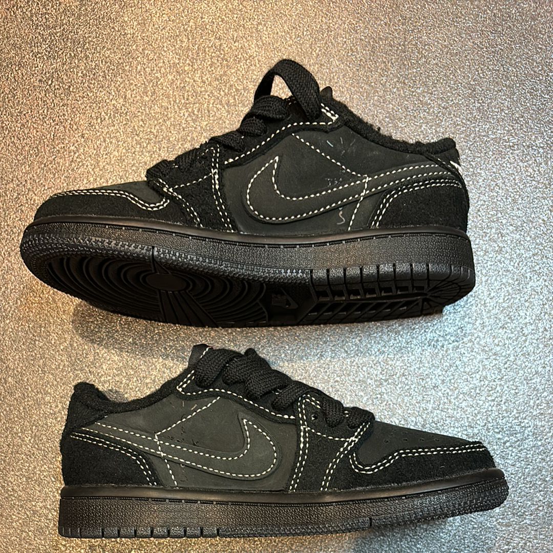 Travis Scott × Nike PS Air Jordan 1 Low OG SP "Black Phantom"