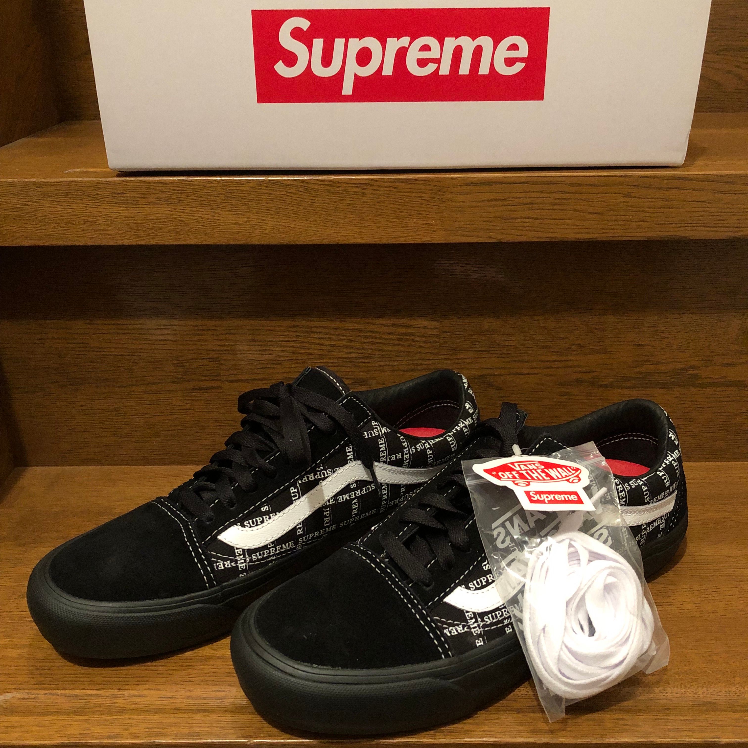 Supreme × Vans Old Skool "Black"