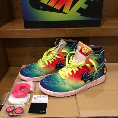 J Balvin × Nike Air Jordan 1 High OG "Rainbow"