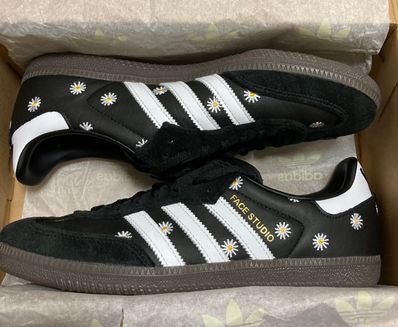 atmos × FACE × adidas Samba "Core Black/Footwear White"