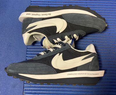 Fragment × sacai × Nike LD Waffle "Blackended Blue"