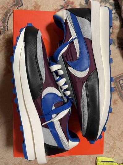 UNDERCOVER × sacai × Nike LD Waffle "Night Maroon/Pale Ivory-Ground Grey-Team Royal"
