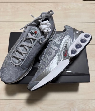 Supreme × Nike Air Max DN "Metallic Silver/University Red/White"