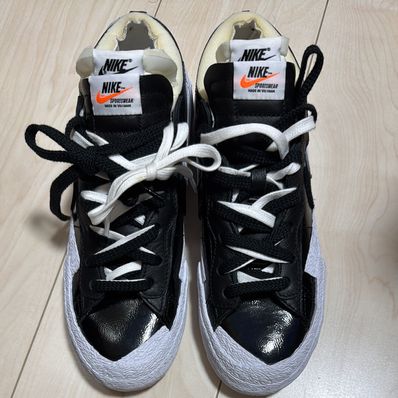 sacai × Nike Blazer Low "Black Patent Leather"