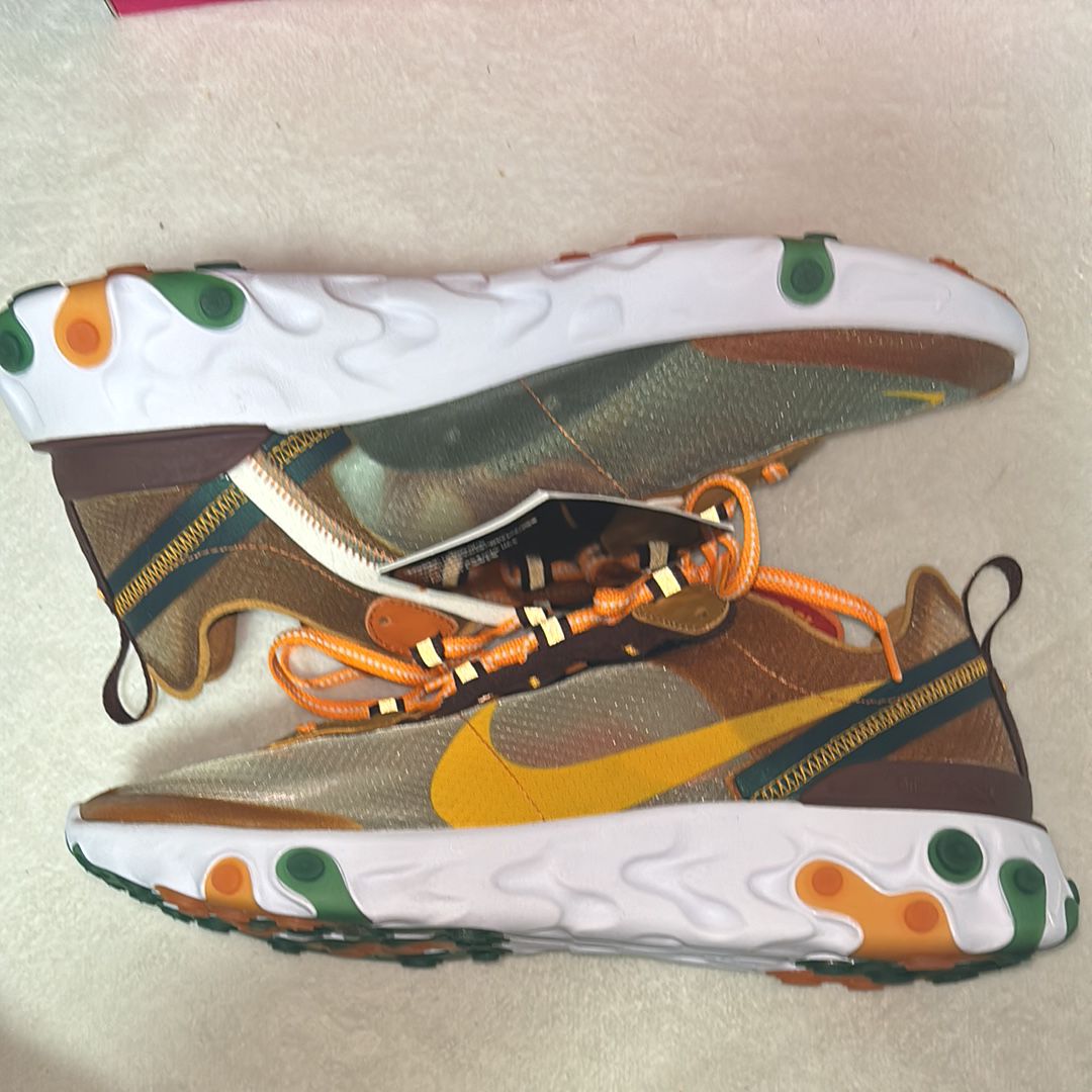 NIKE REACT ELEMENT 87 "ORANGE/GREEN"