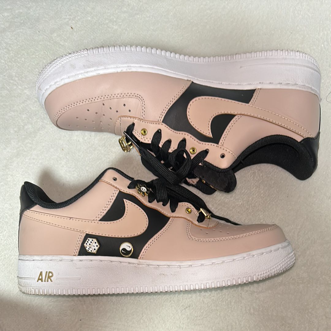NIKE AIR FORCE 1 LOW METALLIC GOLD HARDWARE "BEIGE GOLD"