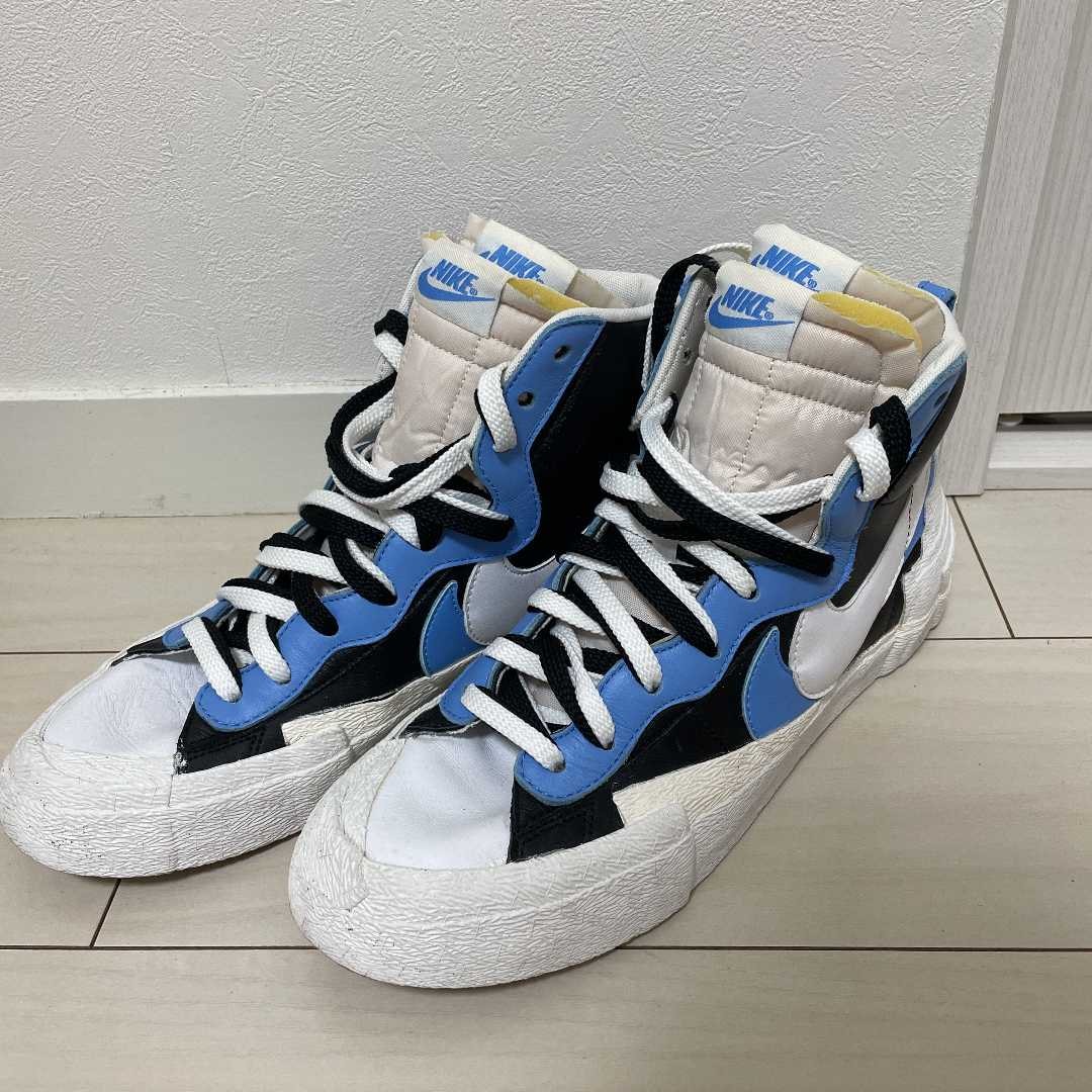 sacai × NIKE BLAZER MID "BLACK / BLUE"