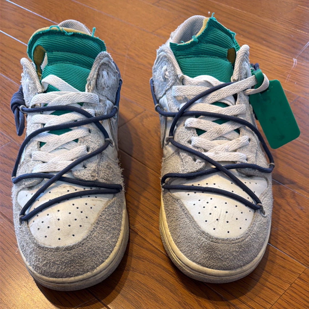 Off-White × Nike Dunk Low "Sail/Neutral Grey/Gridiron"