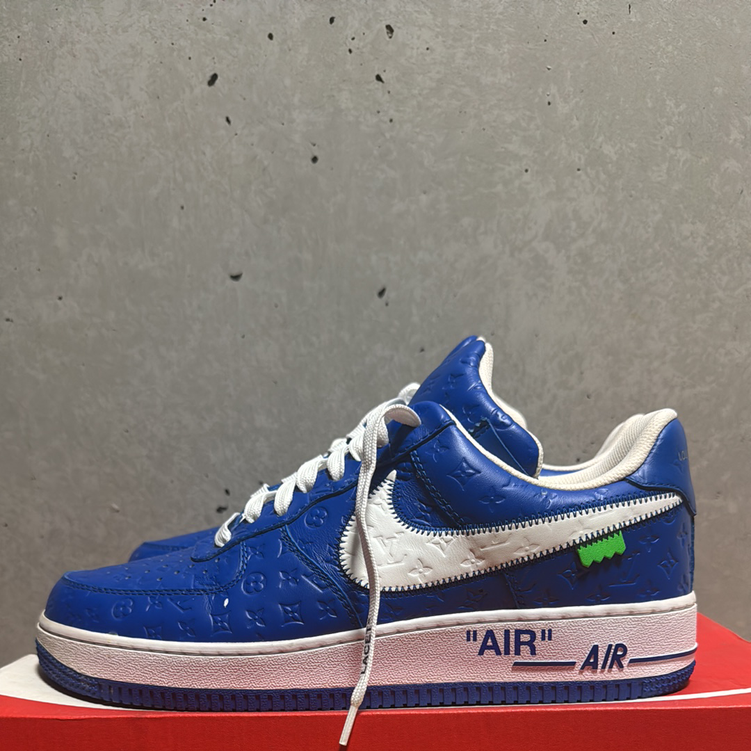 ルイヴィトン × ナイキ エアフォース1 ロー バイ ヴァージル・アブロー "ブルー/ホワイト"