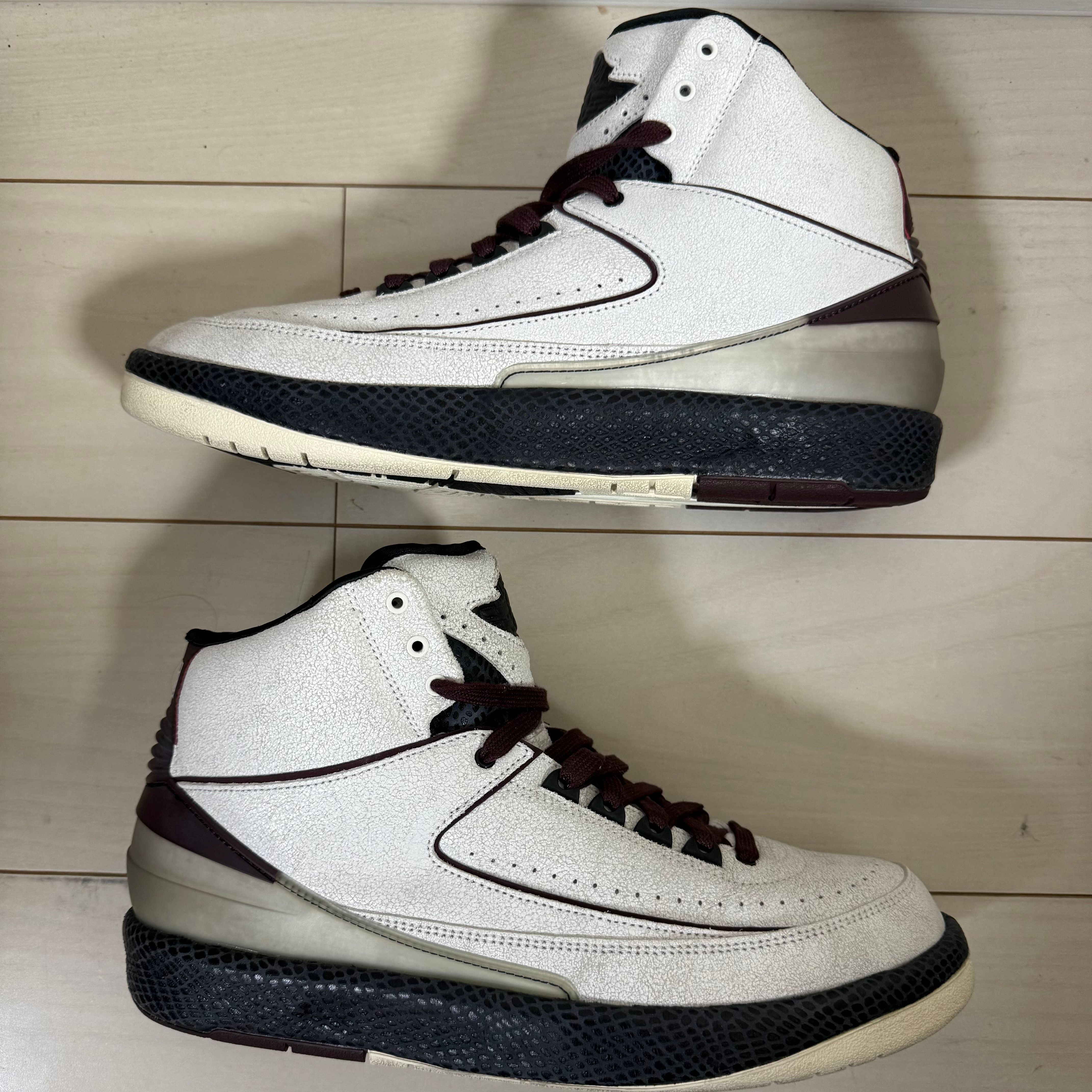 A Ma Maniere × Nike Air Jordan 2 "Airness/Sail and Burgundy"
