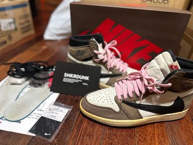 Travis Scott × Nike Air Jordan 1 Retro High OG TS SP "Sail/Dark Mocha"