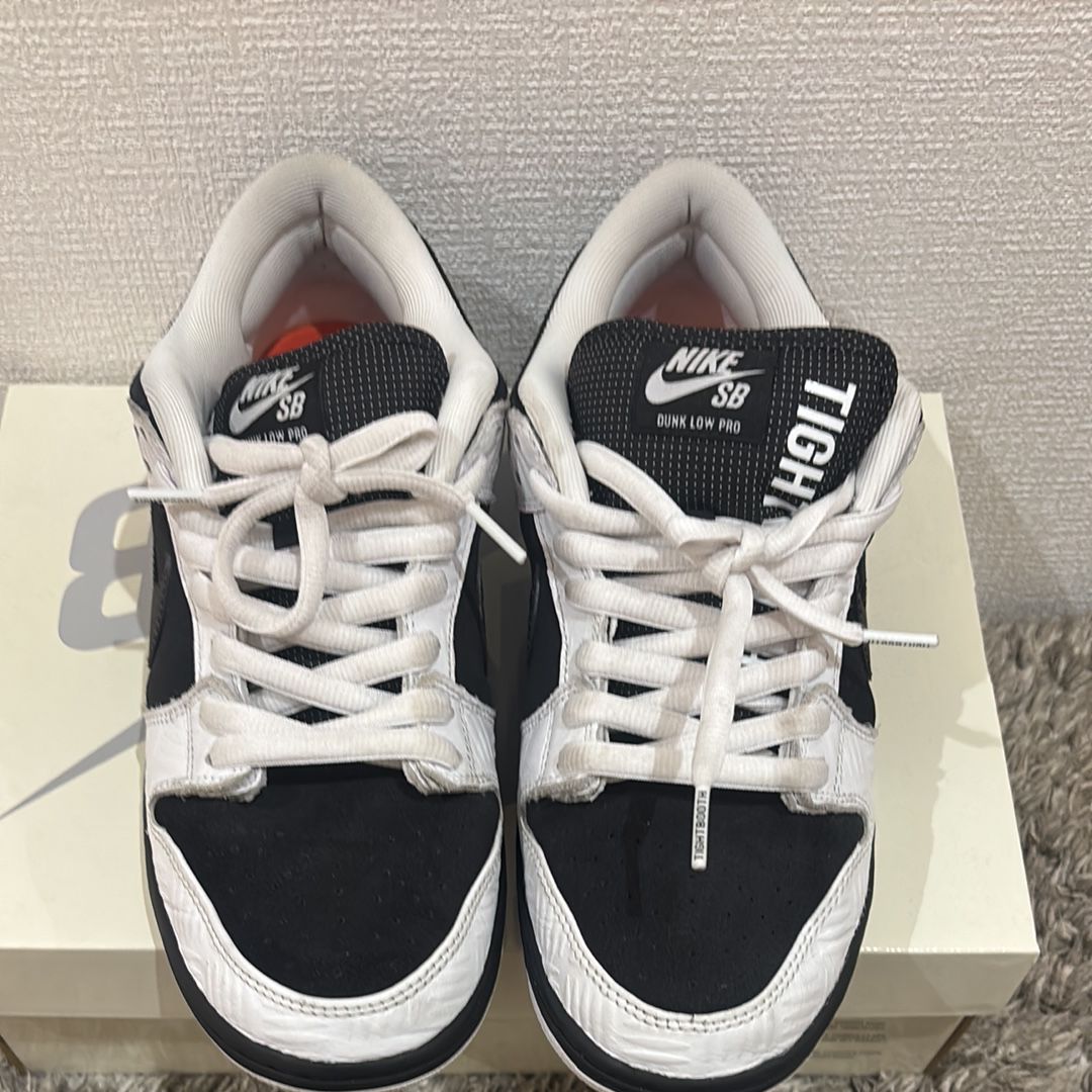 TIGHTBOOTH × Nike SB Dunk Low Pro QS "Black and White"