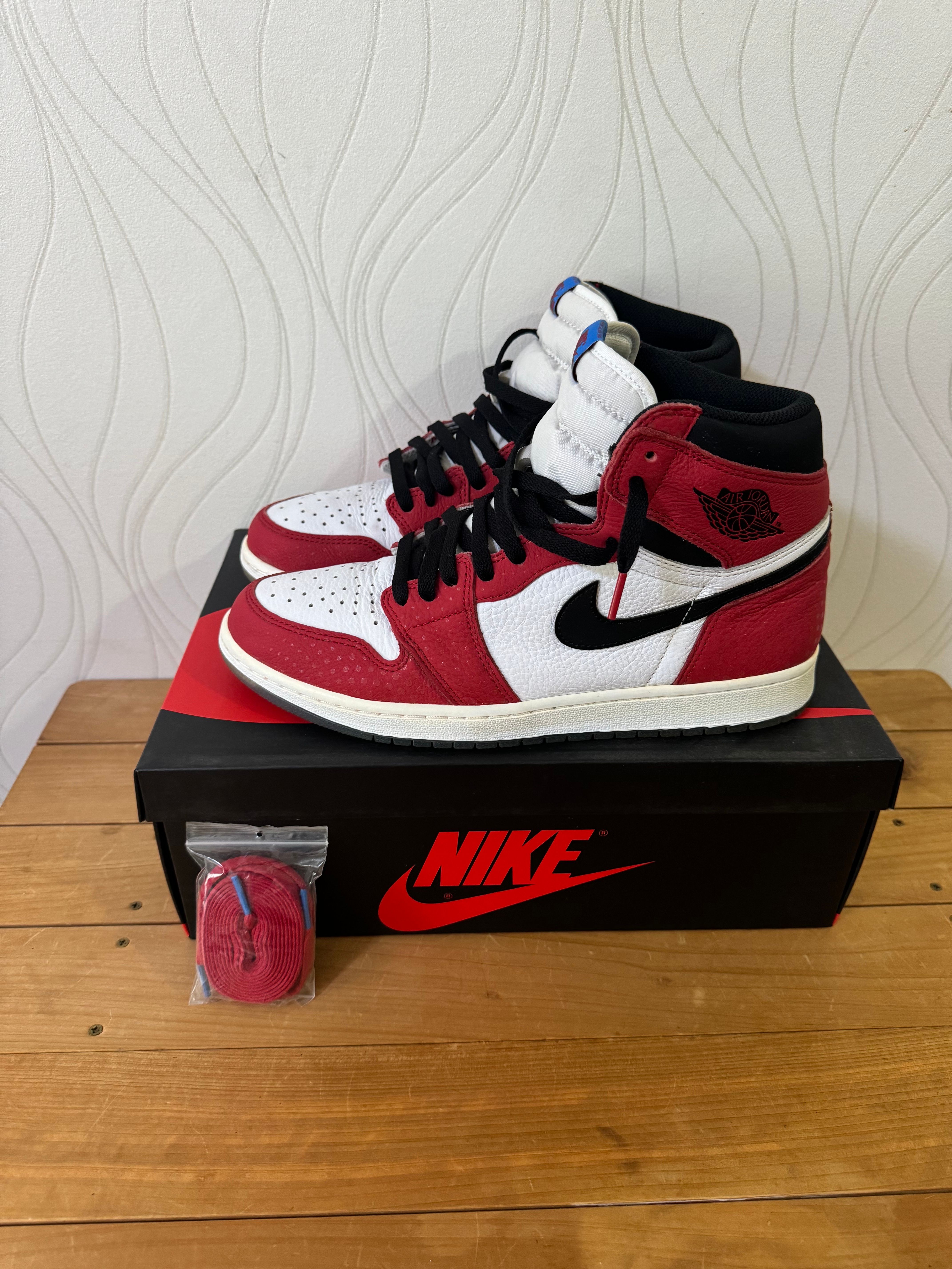 Spiderman × Nike Air Jordan 1 Origin Story "Gym Red/White/Photo Blue/Black"