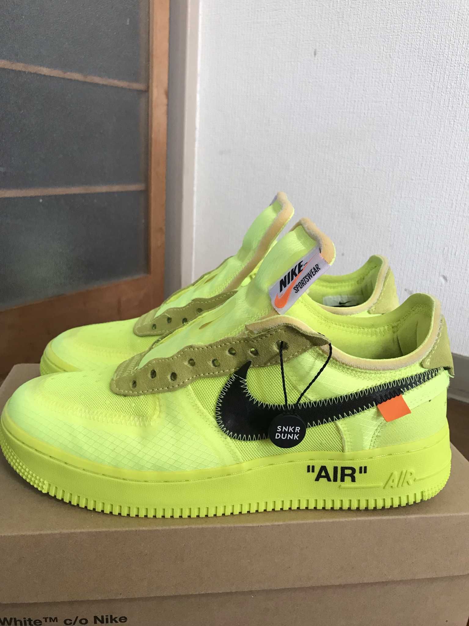 Off-White × Nike Air Force 1 Low "Volt"