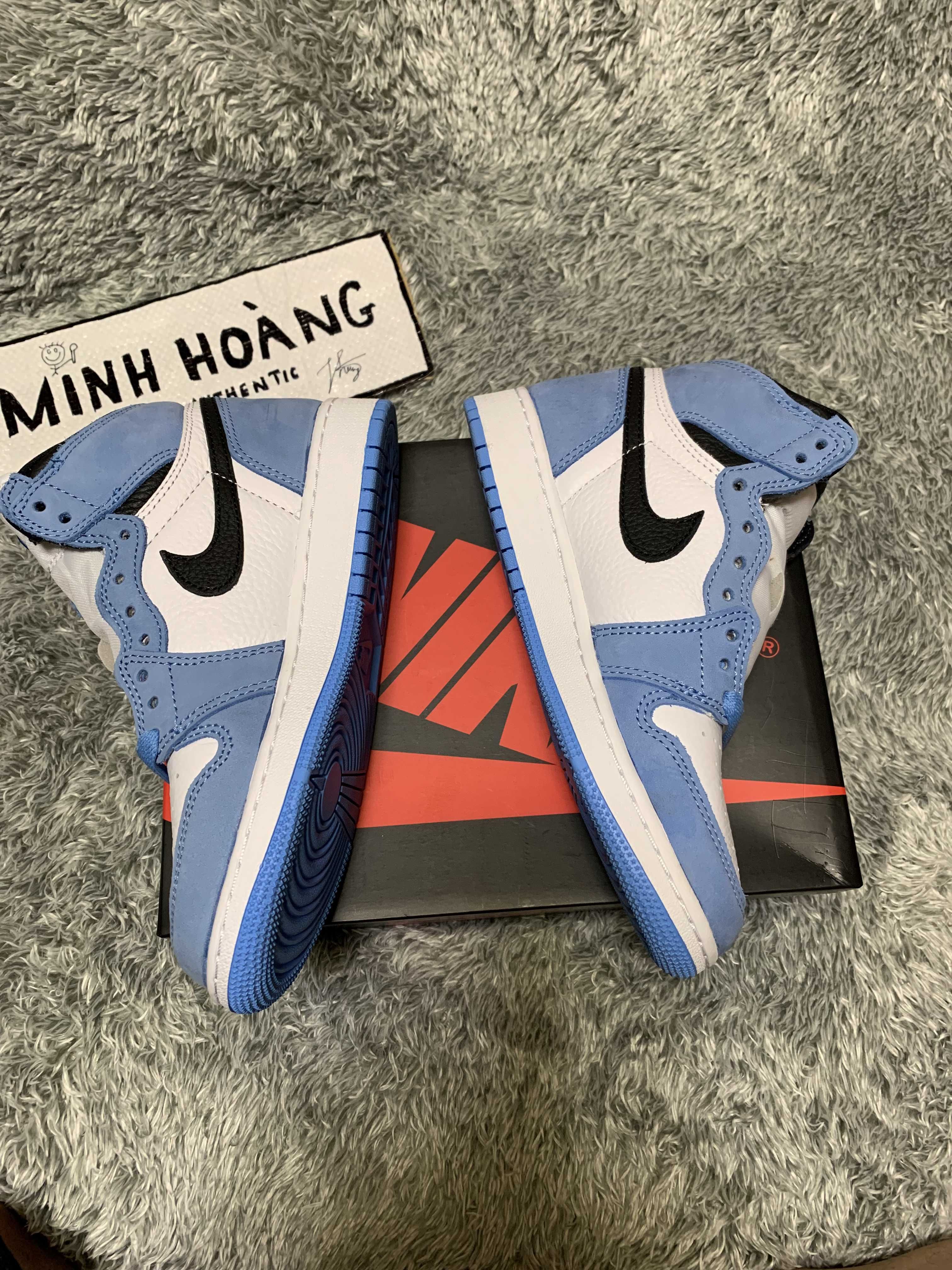 Nike GS Air Jordan 1 High "White/University Blue/Black"   