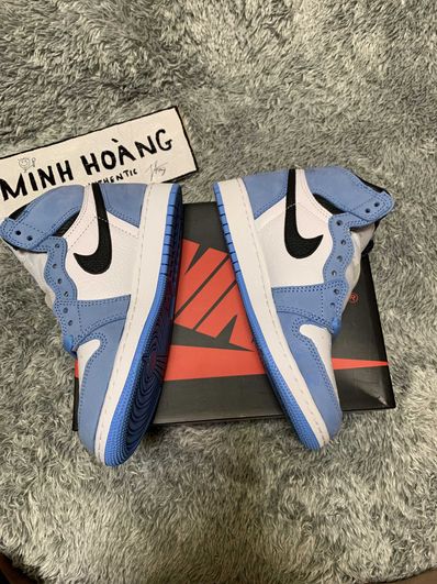 Nike GS Air Jordan 1 High "White/University Blue/Black"