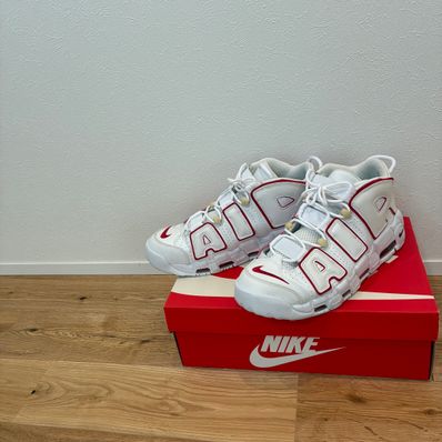 Nike Air More up Tempo "White/Black/University Red"(~2018)