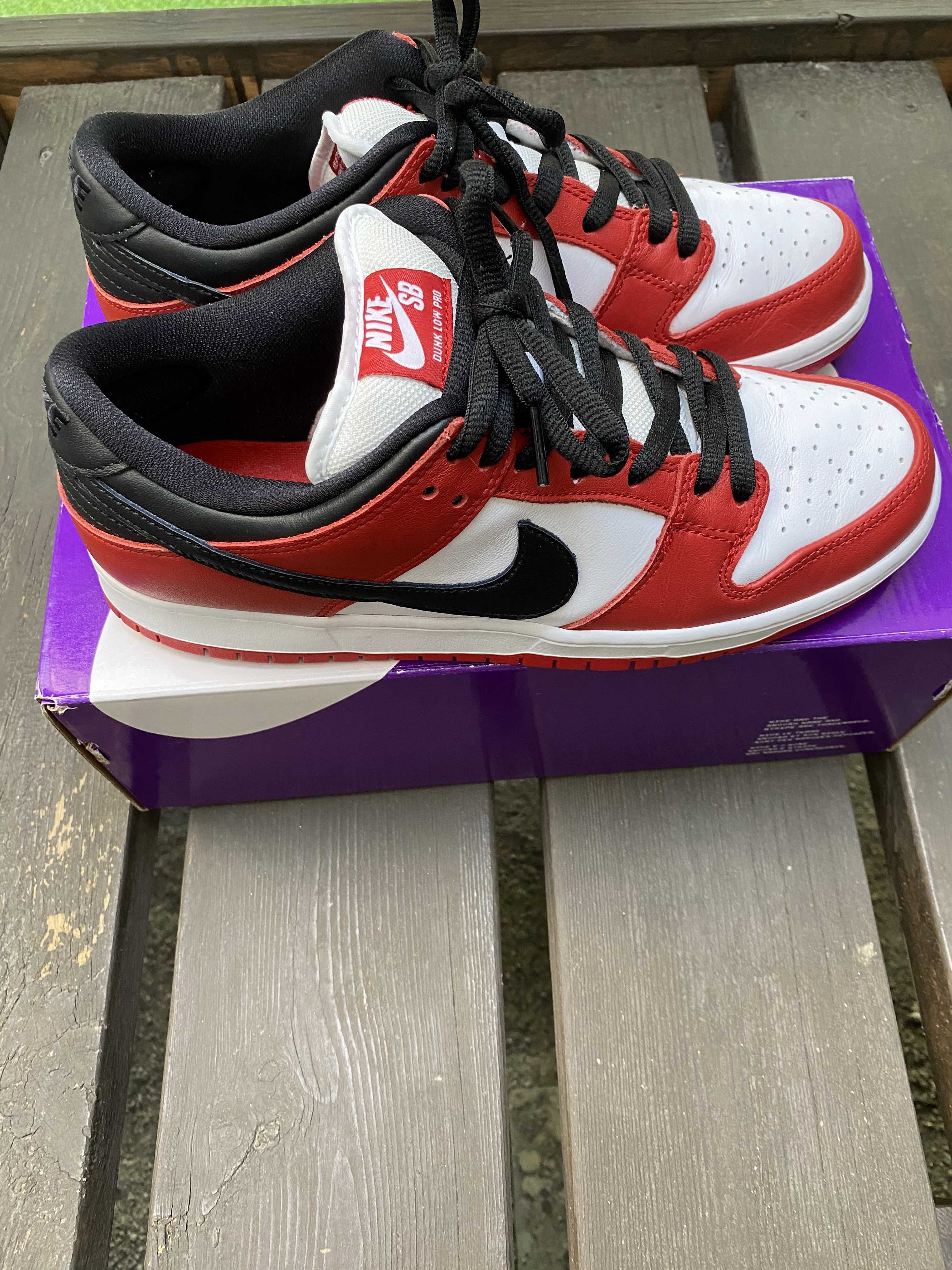 Nike SB Dunk Low Pro "J-Pack Chicago/Varsity Red and White"