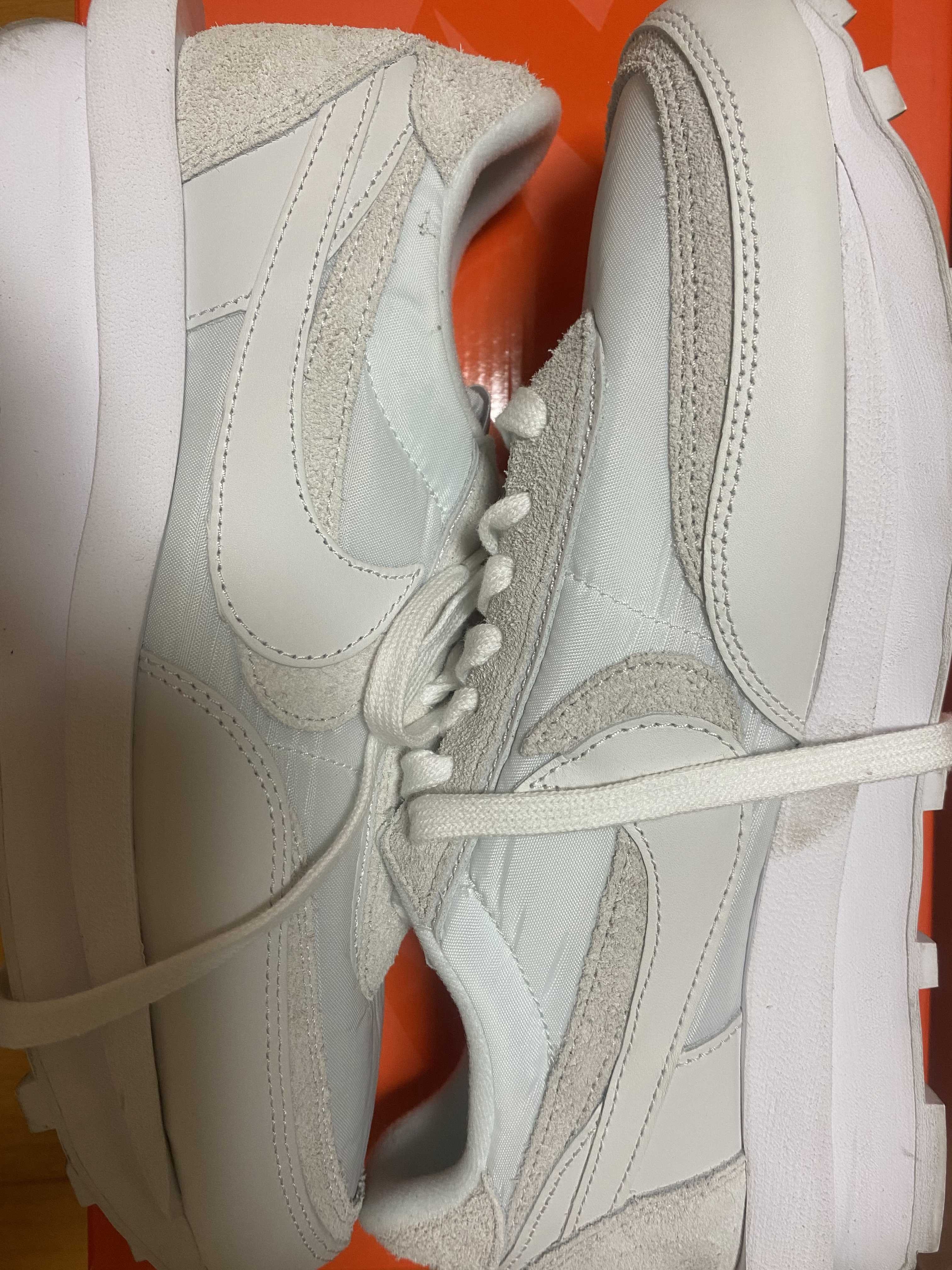 sacai × Nike LDV Waffle "Triple White"