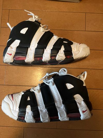 NIKE AIR MORE UPTEMPO "WHITE/BLACK/UNIVERSITY RED"(2020)