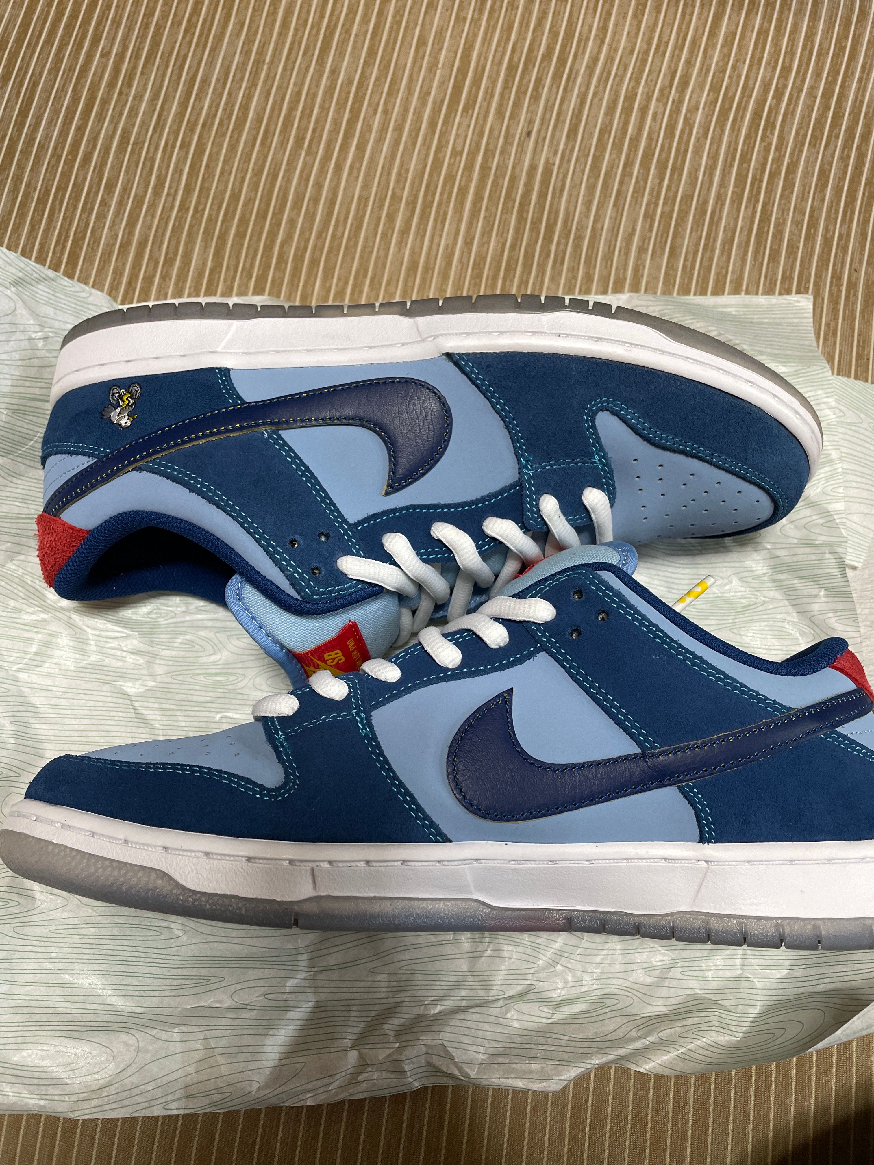 Why So Sad? × Nike SB Dunk Low "Coastal Blue/Speed Yellow-University Red"