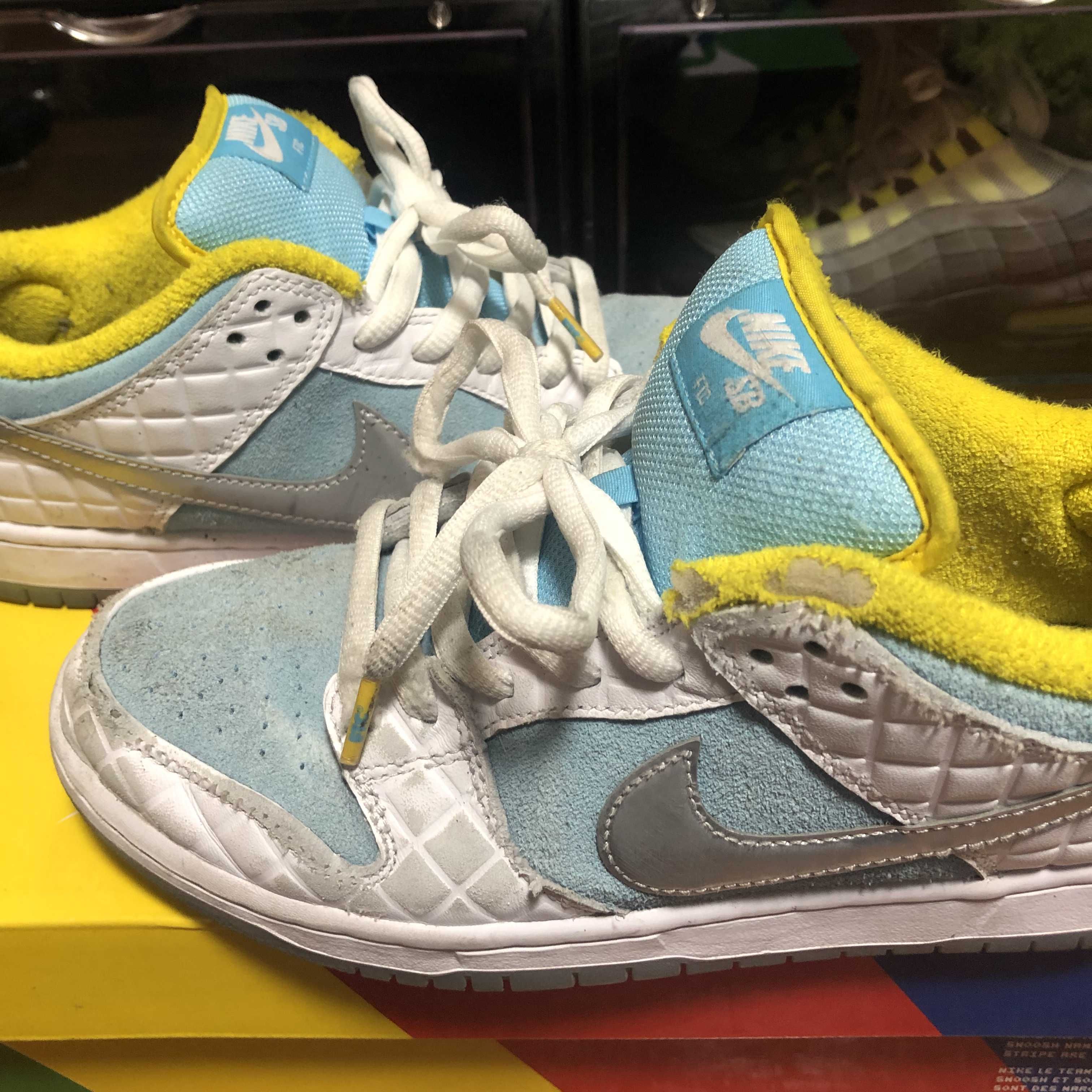 FTC × Nike SB Dunk Low "White/Blue"