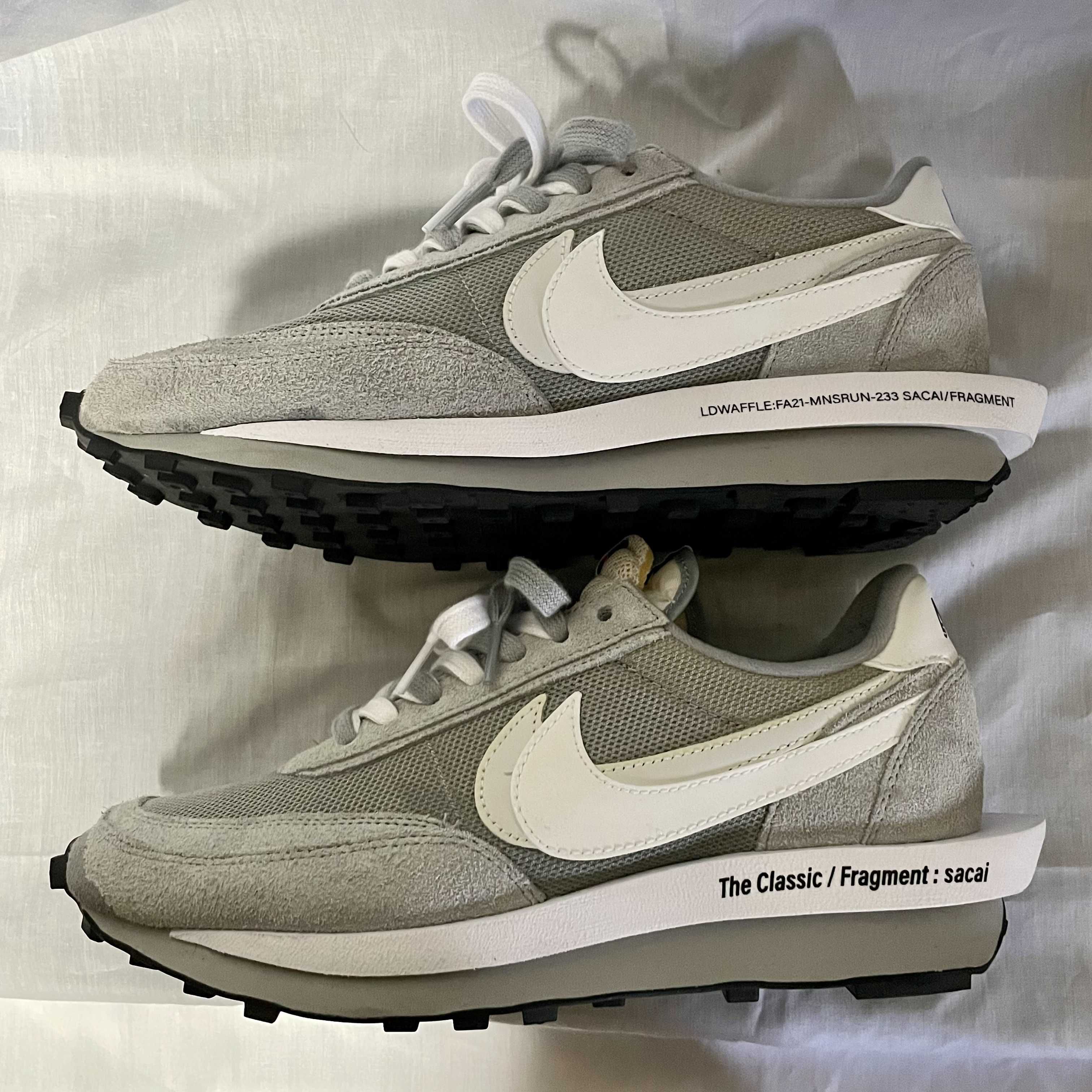 Fragment × sacai × Nike LD Waffle "Light Smoke Grey"