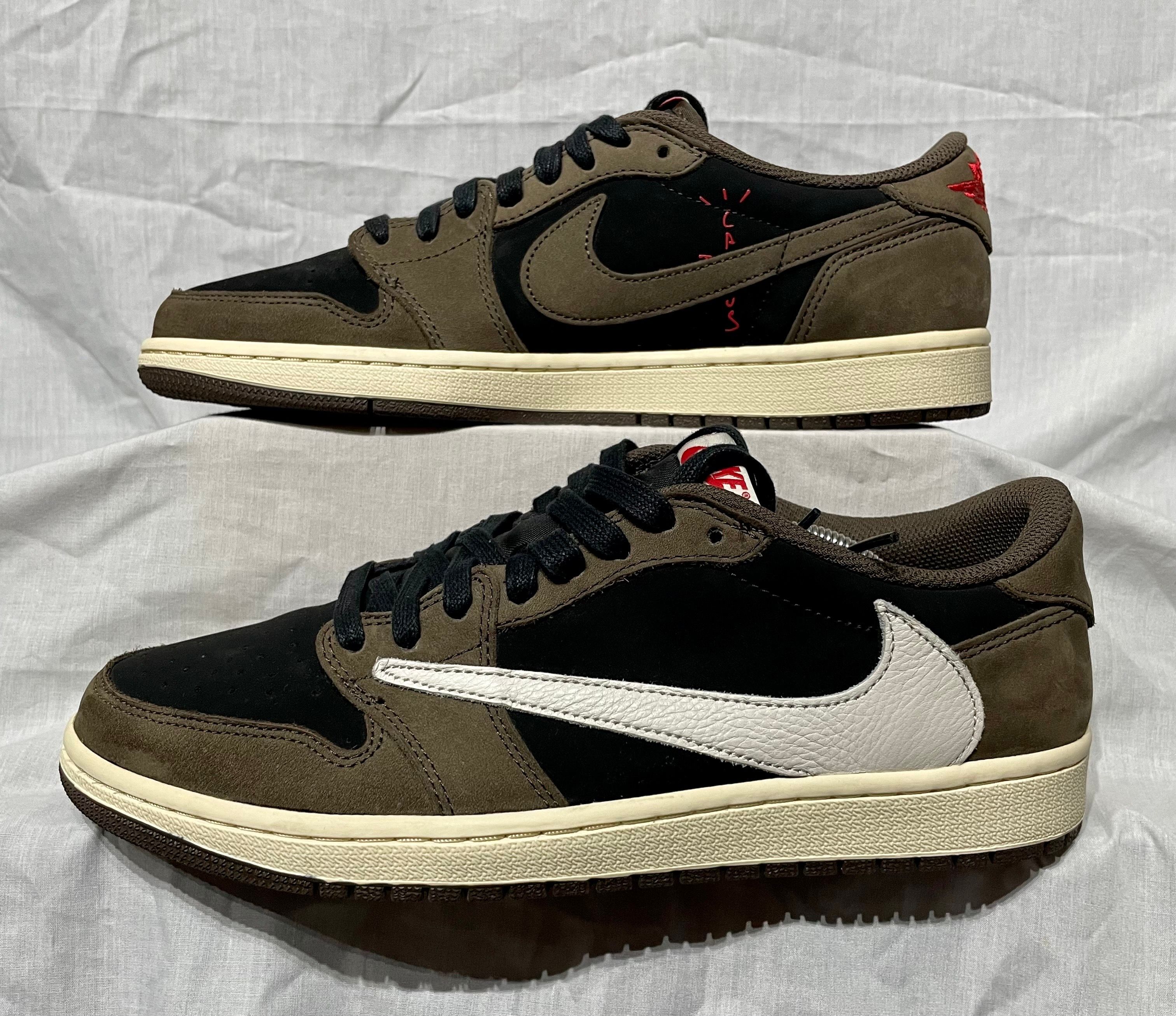 Travis Scott × Nike Air Jordan 1 Low OG SP-T "Black/Dark Mocha"