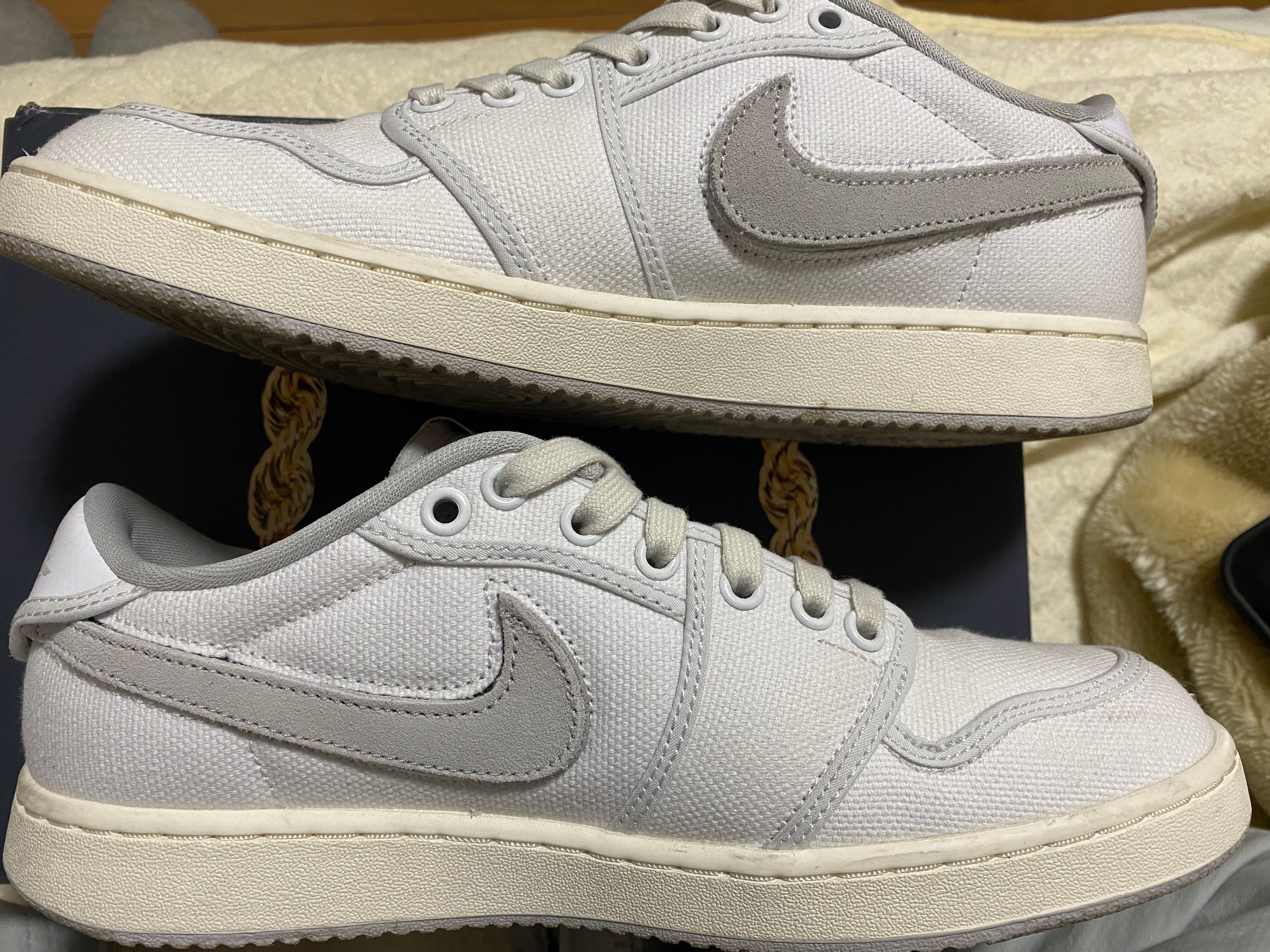 UNION × Nike Air Jordan 1 Low KO "White Canvas"