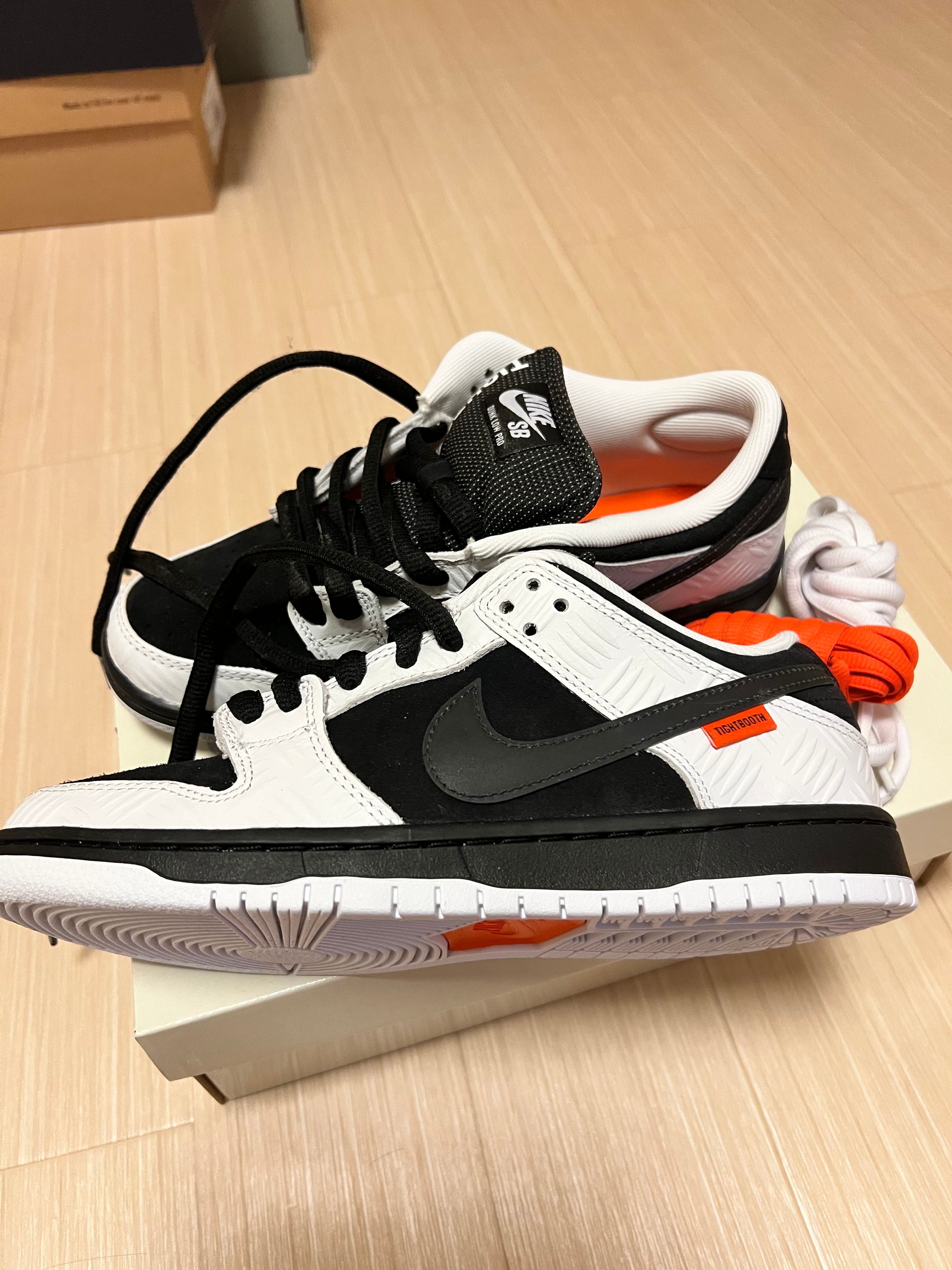 TIGHTBOOTH × Nike SB Dunk Low Pro QS "Black and White"