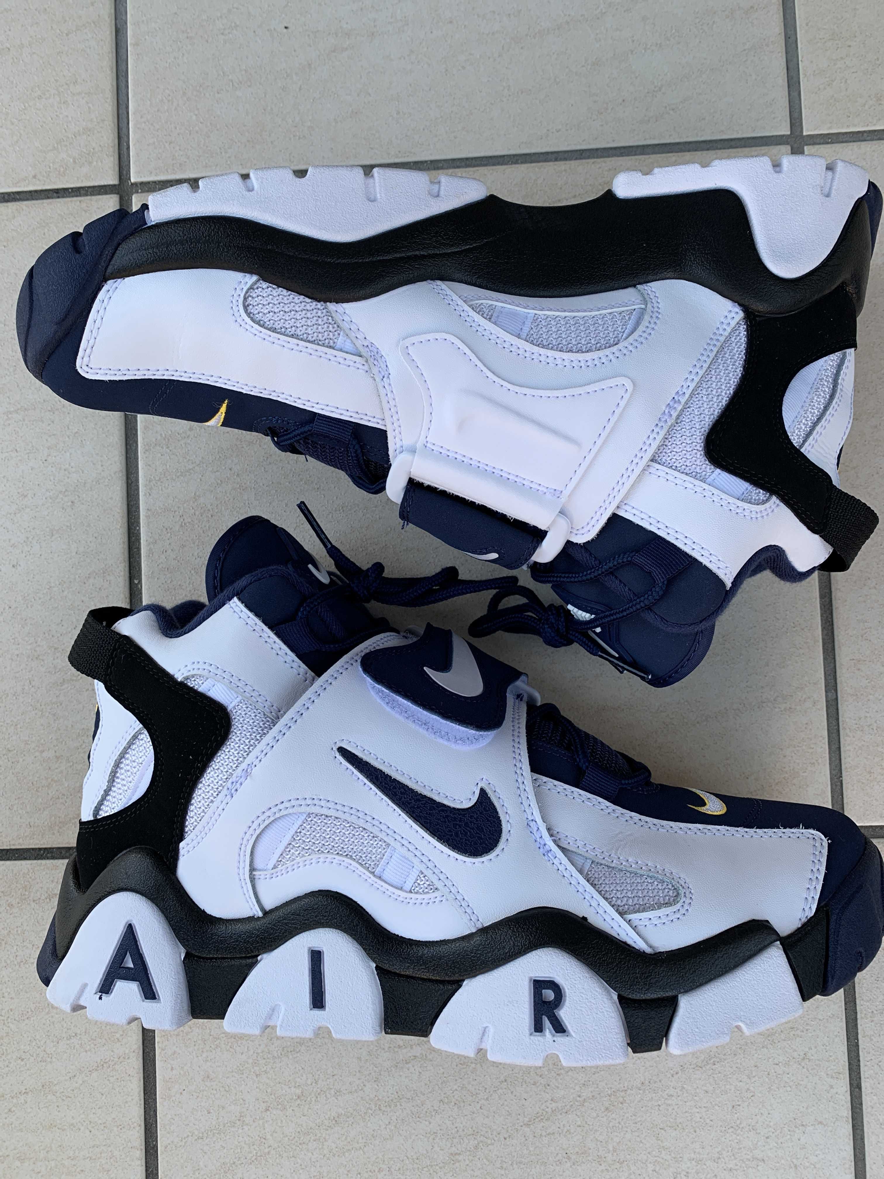 NIKE AIR BARRAGE MID WHITE/NAVY
